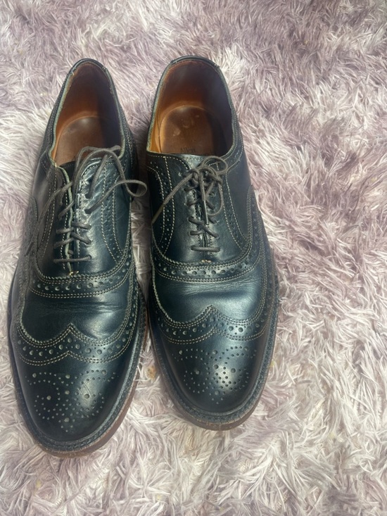 ALLEN‎ EDMONDS McTavish Size 11D Black Leather Oxford Lace Up Wingtip Shoes main image 7